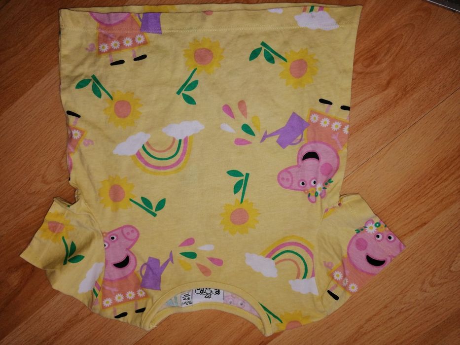 Bawełniana bluzka t-shirt Świnka PEPPA ogrodniczka Primark na 86-92cm