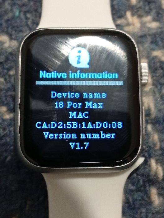 Smartwatch i8 pro mac mac com carregador para IOS e android