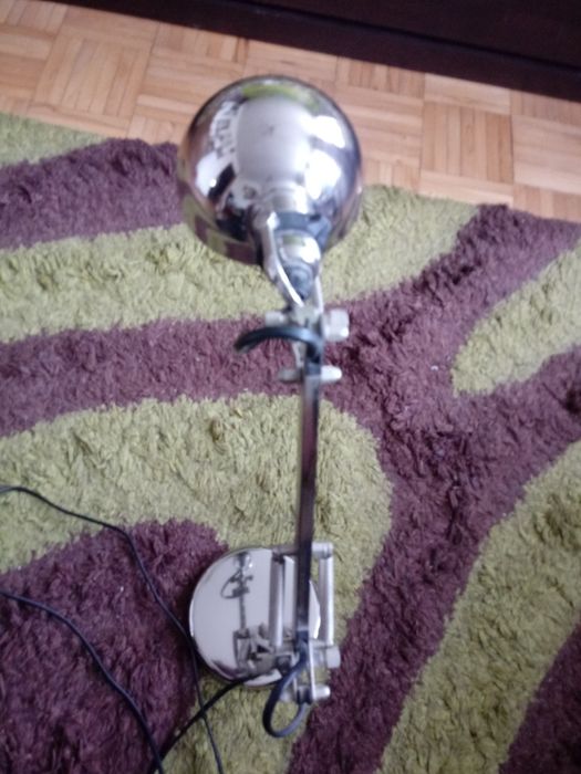 Lampa stojąca Ikea biurkowa srebrna