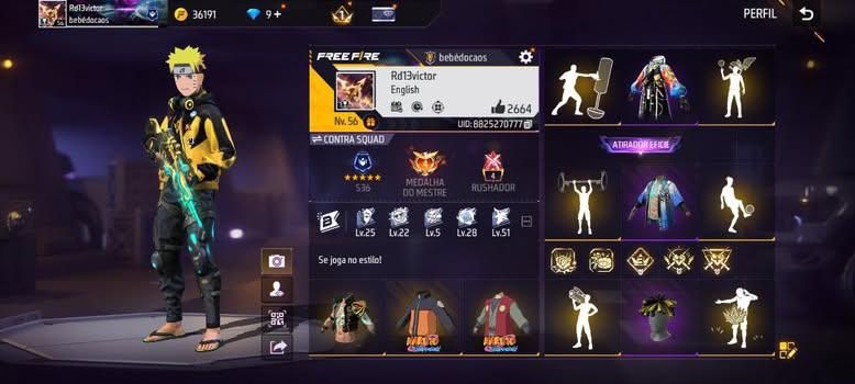 Conta de free fire , super épica , (pagamento seguro)