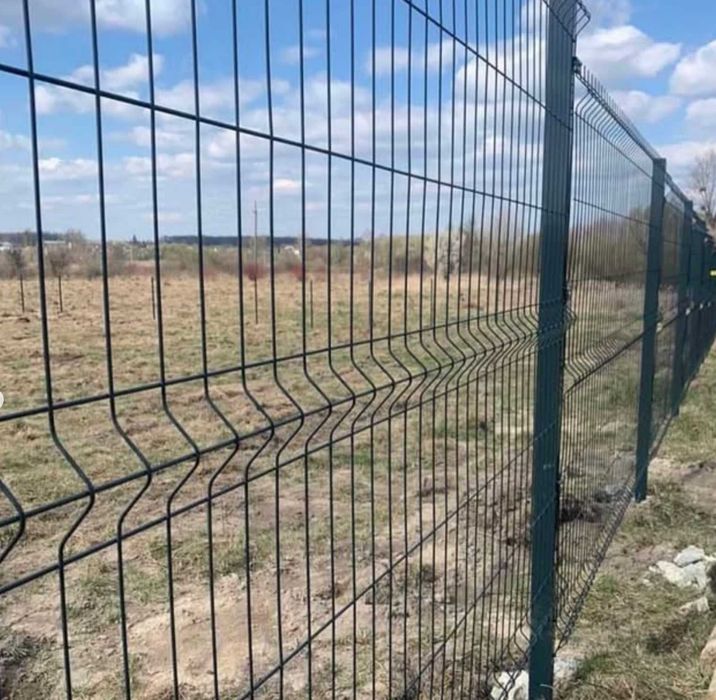 Огорожа 1.7 м: 3D секції + стовпи + кріплення є різні висоти