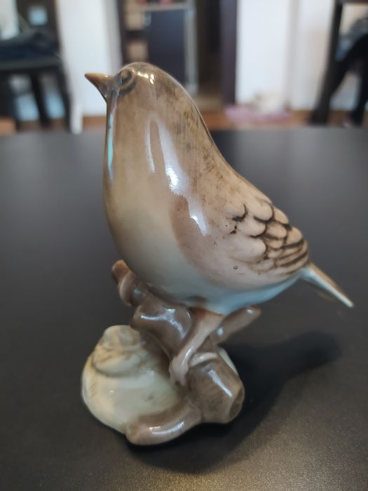 Ptaszek porcelanowa figurka