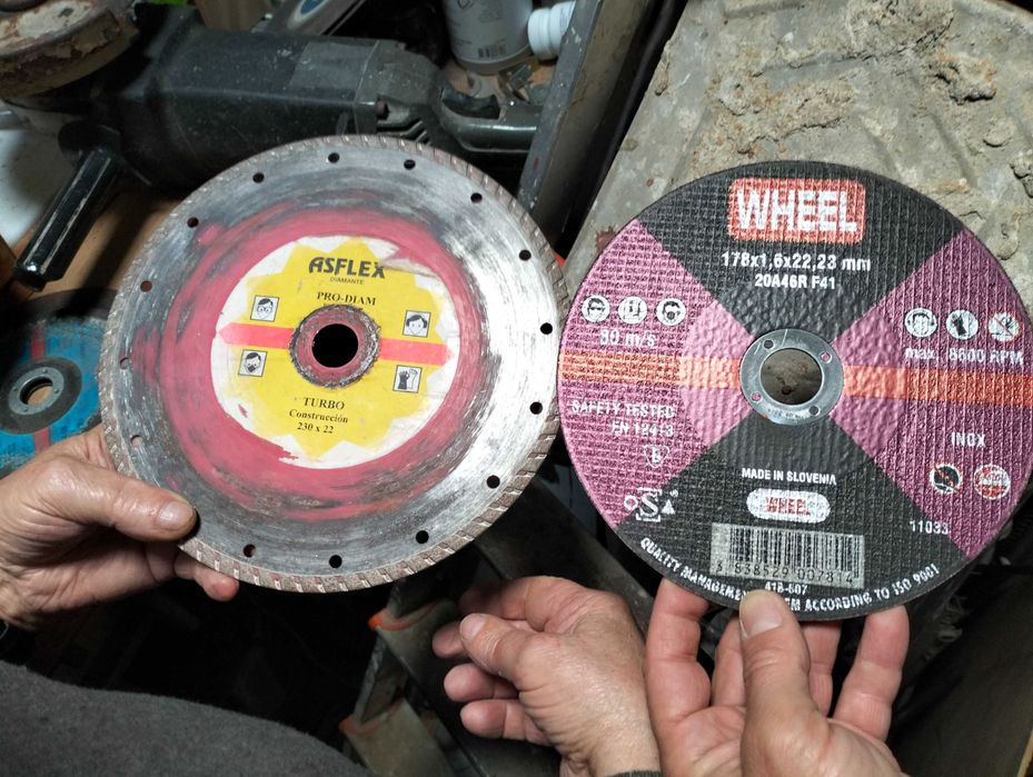 Discos de corte para maquinas de corte, rebarbadoras novos