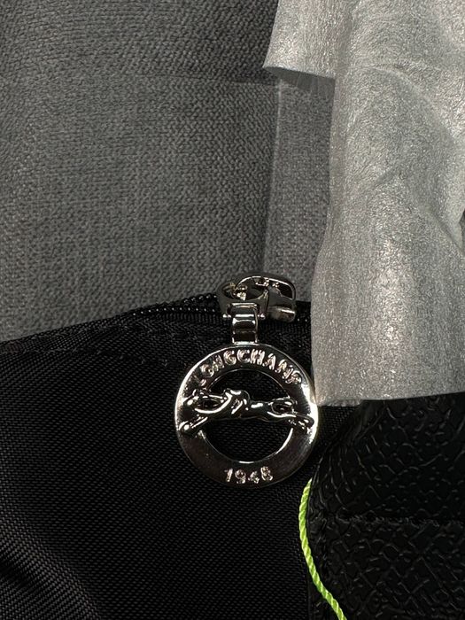 Сумка Longchamp Tote Bag чорна трендова сумочка 34/24