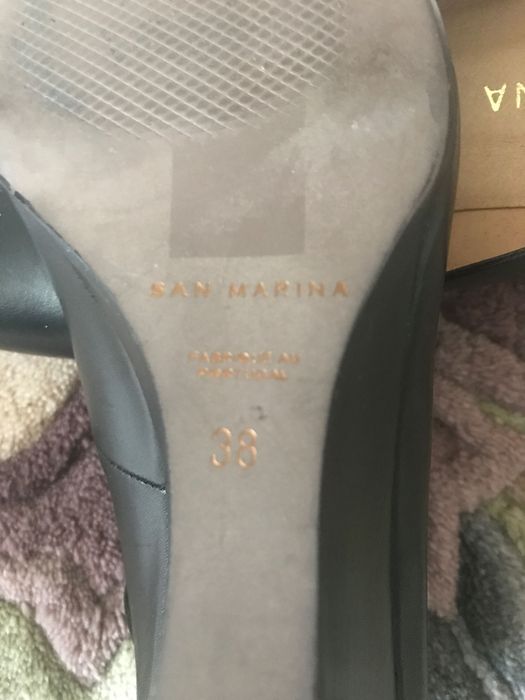 Шкіряні зручні туфлі  фірма San Marina