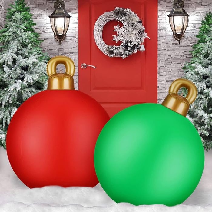 KAHEIGN 2 Nadmuchiwane Bombki Bożonarodzeniowe, 60 cm