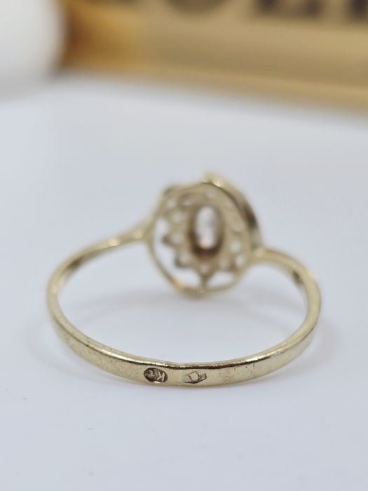 Złoty pierścionek próba 585 14k Używany