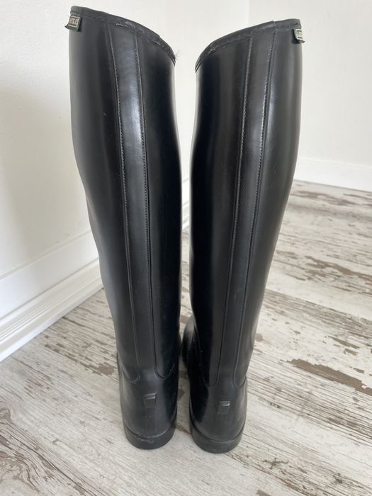 Botas equitação em pele