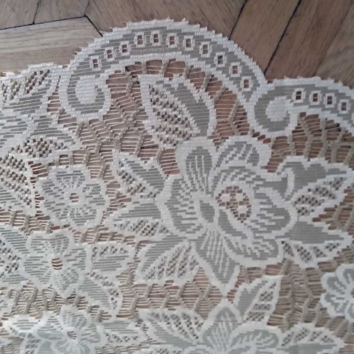 Bieżnik owalny 50x100 brunatna oliwka
