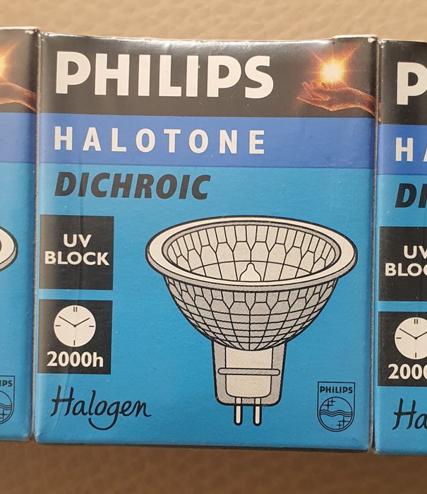 Lâmpadas de halogéneo,  Philips GU 5.3, 12V, 50w, seladas de origem