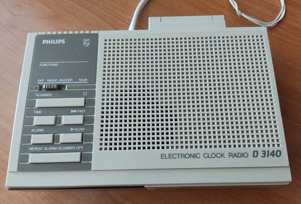 Radio budzik PHILIPS D3140 klasyk 1980 rok super stan OKAZJA!