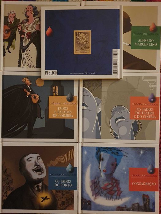 Lote de 7 CDS de FADO da colecção O FADO DO PÚBLICO
