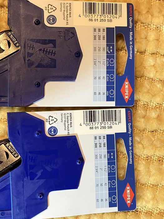 2 Alicatas Knipex novas