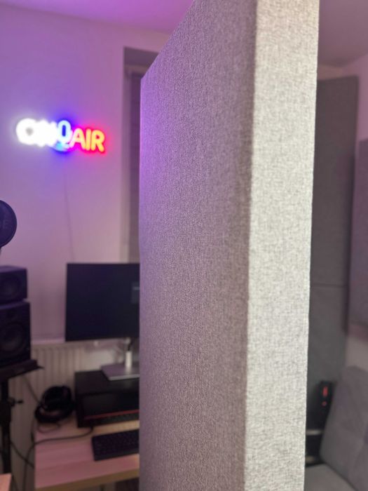 Ścianka Akustyczna Mobilna 200cm Rockwool 60kg/m3 + Pomiary SoundID