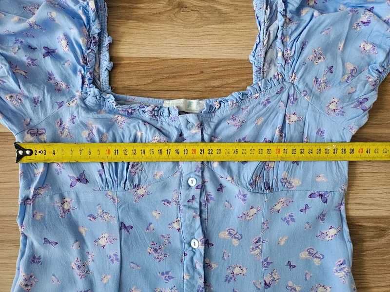 Sukienka letnia Primark – retro, przed kolano, rozmiar 12 (L/40)