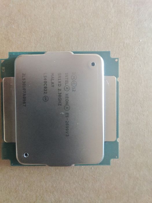 Продам процесор Intel Xeon E5-2699 v3 (LGA2011-3) — 18 ядер / 36 потоків ідеальний стан.