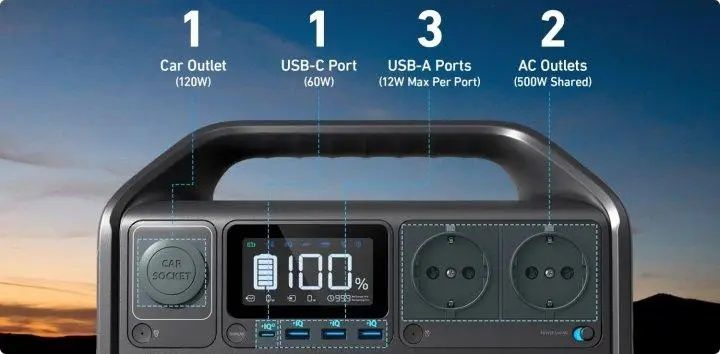 Зарядна станція ANKER PowerHouse 535 512Wh 500W
