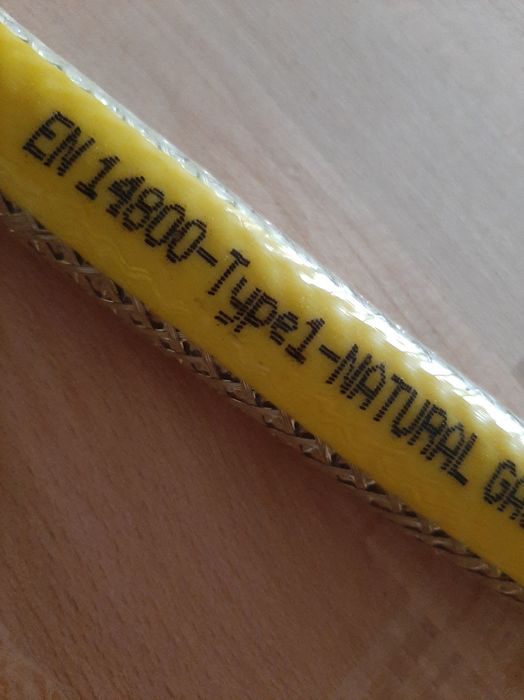 Przewód elastyczny do gazu prosty 1/2" 1000 mm