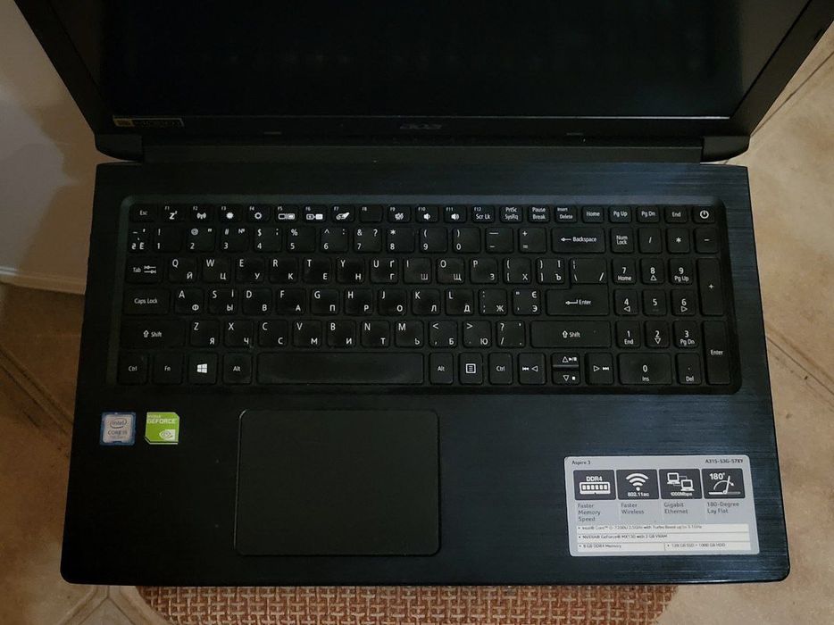 Ноутбук Acer a315-53g Intel Core I5-7200U 2,5-3,1 GHz, MX-130 2GB