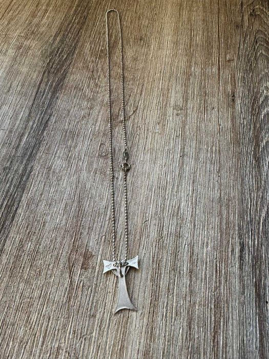 Срібний 925° ланцюжок з хрестиком на шию