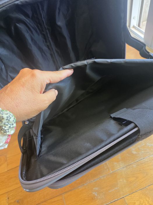 Trolley profissional Misako Avio | Portátil 14" | Preto & Prata