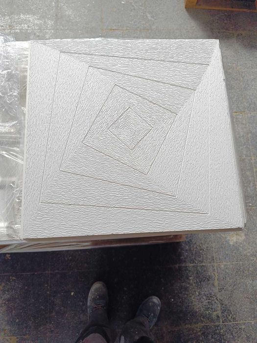 Placa Teto em Gesso Padrão Egipto ou Labirinto - 60x60cm cada