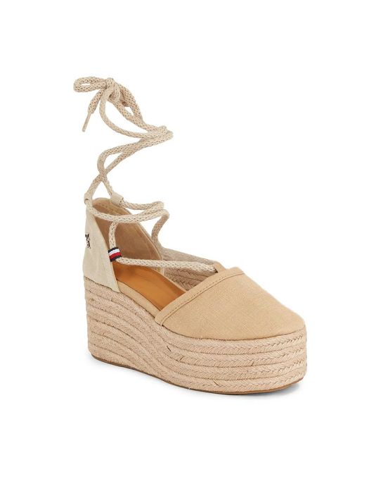Espadryle w kolorze bezowym Tommy Hilfiger 42