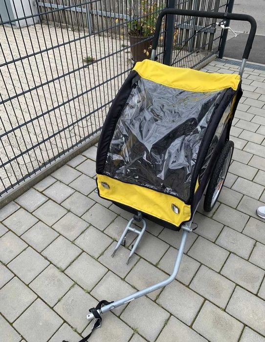 Przyczepka dla dwójki dzieci