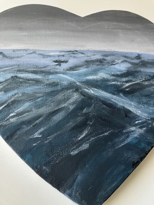 Obraz ręcznie malowany - „fala”