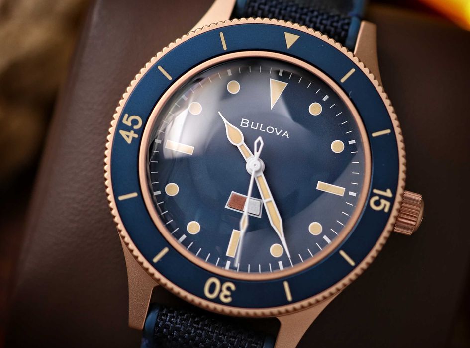 BULOVA Special Edition MIL-SHIPS Bronze 98A325 Koperta z brązu, szafir