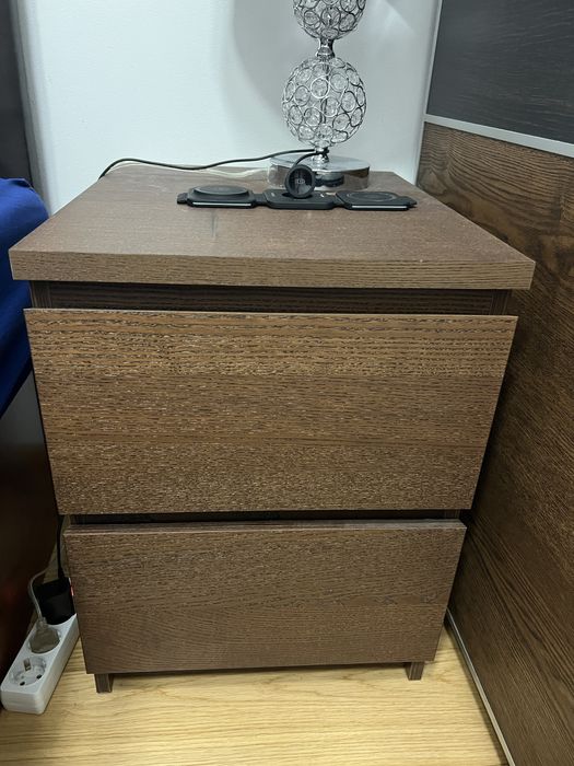 2Comodas cor castanho/preto - agilizo transporte