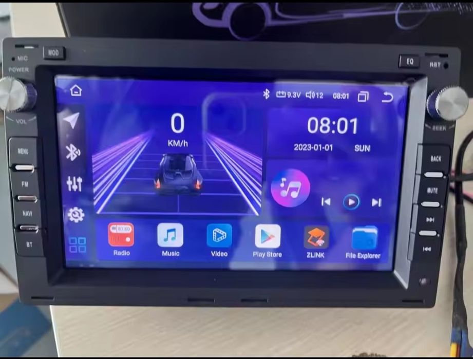 Rádio Android 14 com GPS Volkswagen Golf 4/Passat B5/SEAT LEON
