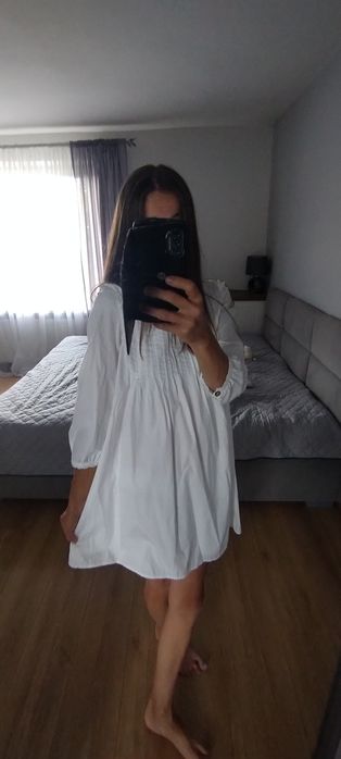 Biała sukienka baby doll mohito r xs