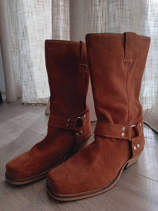 Botas pele camel
