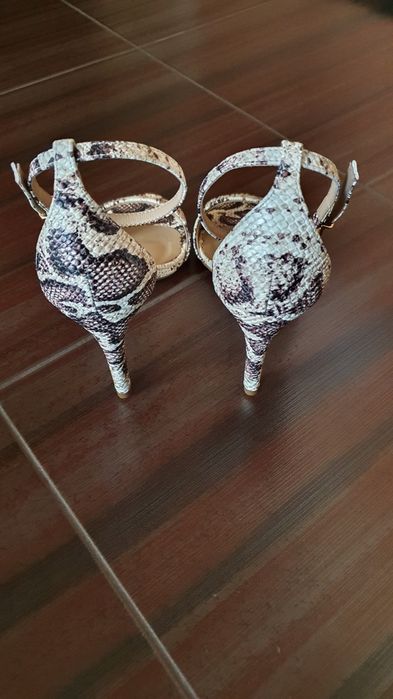 Szpilki Sandałki Węzowy wzór Karnawał Wesele Przyjęcie rozmiar 37 Nowe