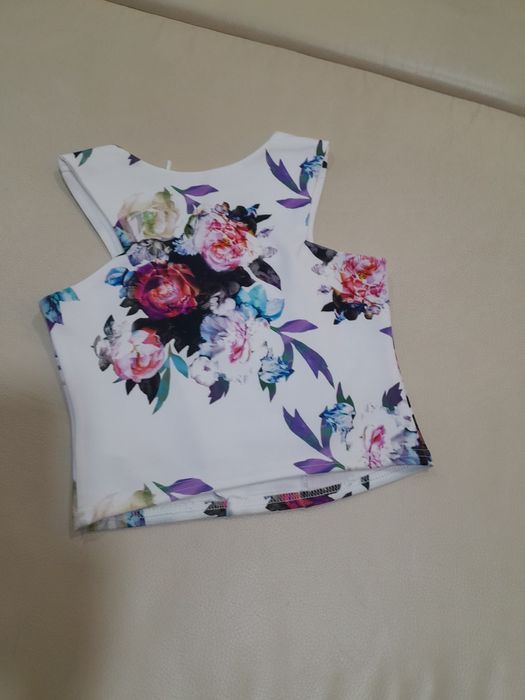 Top Guess estampado curto