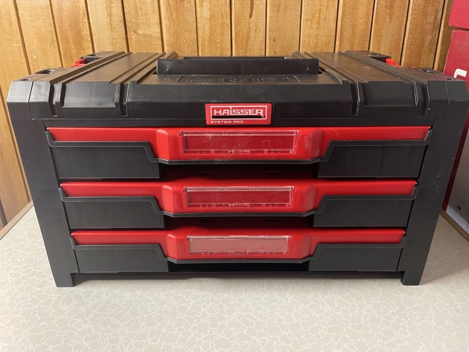 Ящик для інструментів з висувними шухлядами 3 Haisser Syst pro 90134