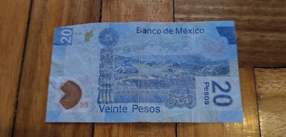 Nota 20 pesos mexicanos