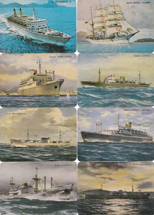 Calendários - Navios portugueses (colecção completa)