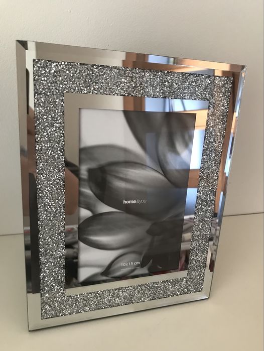 Nowa ramka glamour home&you srebrna  10x15