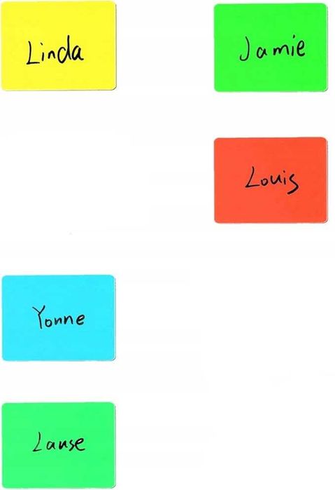 50 szt. kolorowy magnes na lodówke 6x4cm