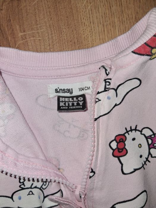 Dwie bluzy Sinsay 104, rozsuwane, Hello Kitty i Skye Psi Patrol