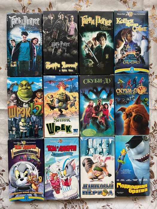 Касети VHS фільми мультики до dvd вінтажні диски