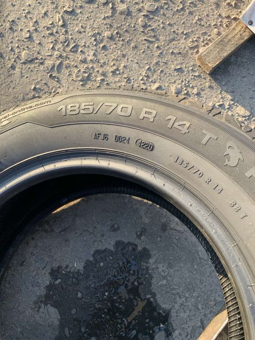 Шини 185/70 R14 пара Uniriyal літо  6,5мм