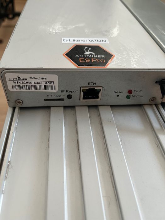 Продам asic Antminer E9 pro 3580 MH
