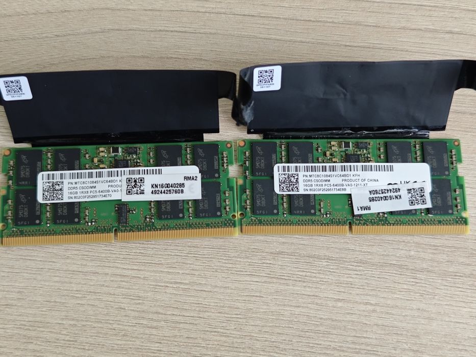 SODIMM DDR 5 16GB (32GB) 6400 Mhz, Samsung, SK Hynix, Micron(Crucial), Оперативна пам'ять ноутбук