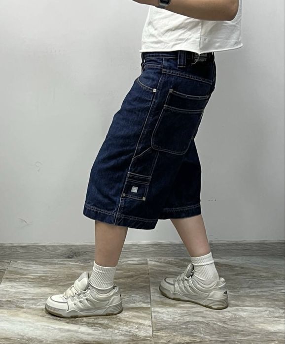 Вінтажні широкі реп шорти з вишивкою BAGGY rap shorts usa широкие реп шорты бегги