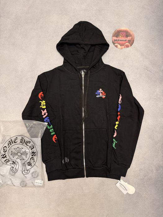 зип худи Chrome Hearts Multicolor Zip up black maison margiela vetements balenciaga rick owens