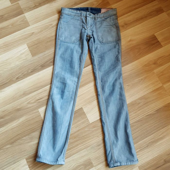 2 pary spodni - jeans- rozm. 152 - H&M i Amercanos