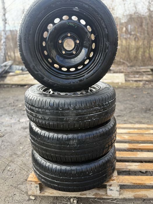 Металеві диски р15 5/114.3 резина літо renault nissan honda kia колеса